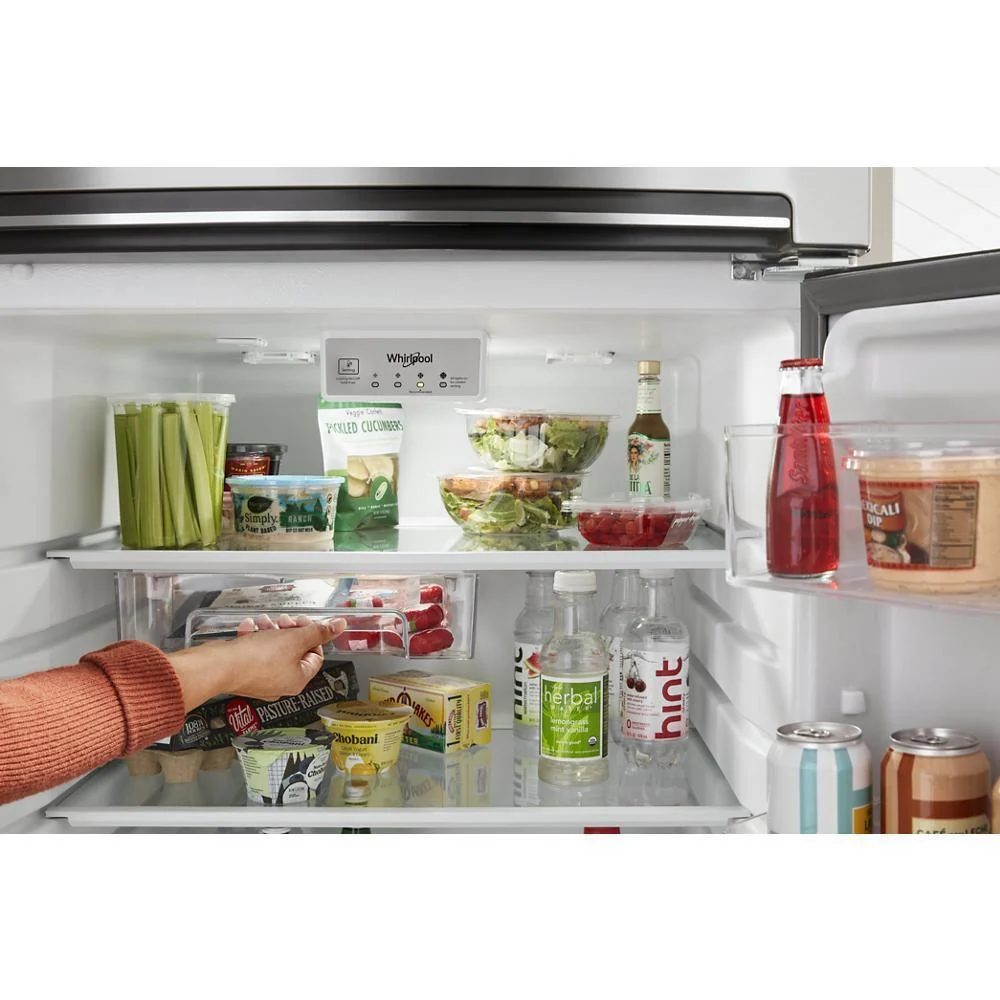 Whirlpool WRTX5328PB 28-inch Wide Top-Freezer Refrigerator - 16.3 Cu. Ft. - Image 8
