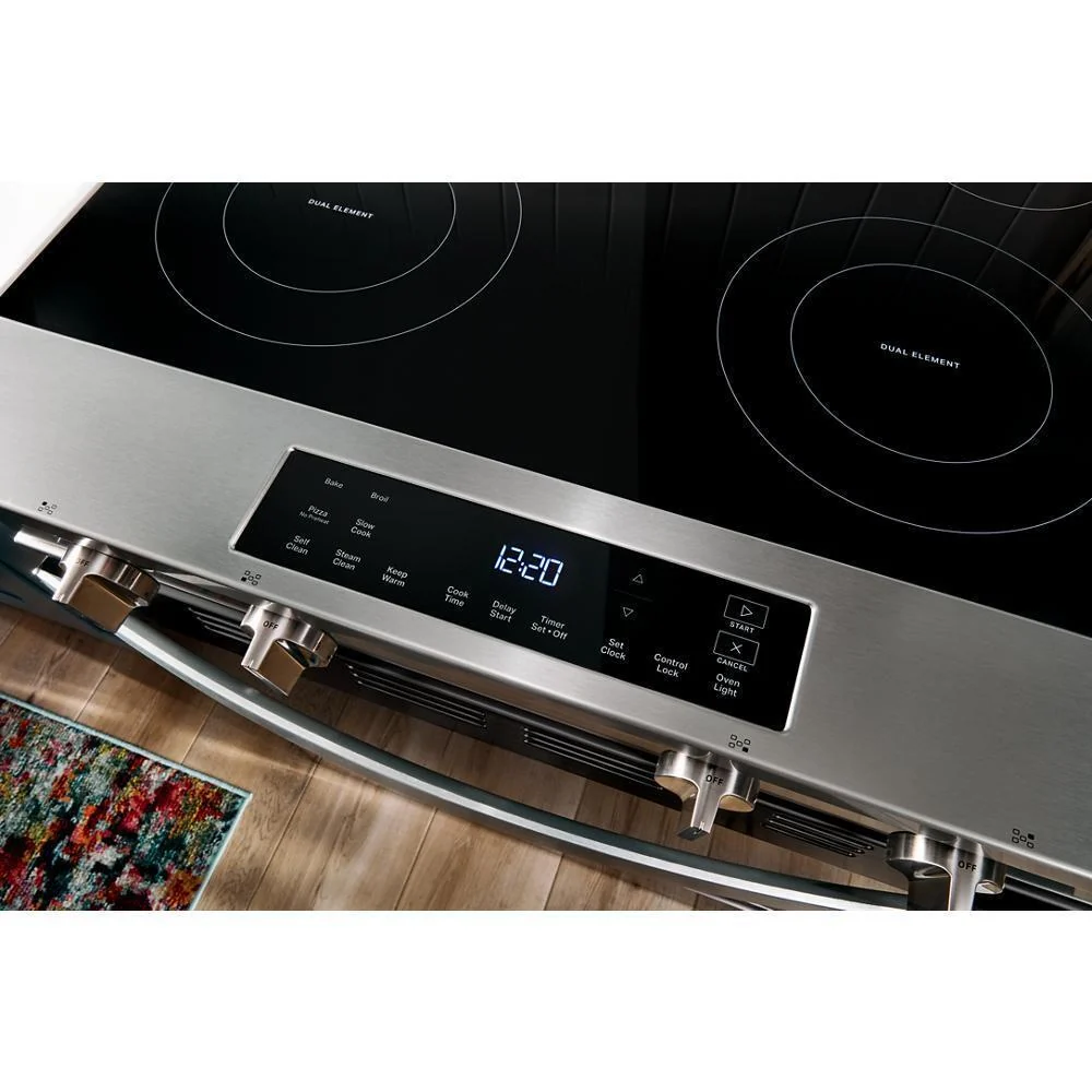 Whirlpool WSES3130SW 30-inch Electric Range with No Preheat and Slow Cook Modes - Image 4