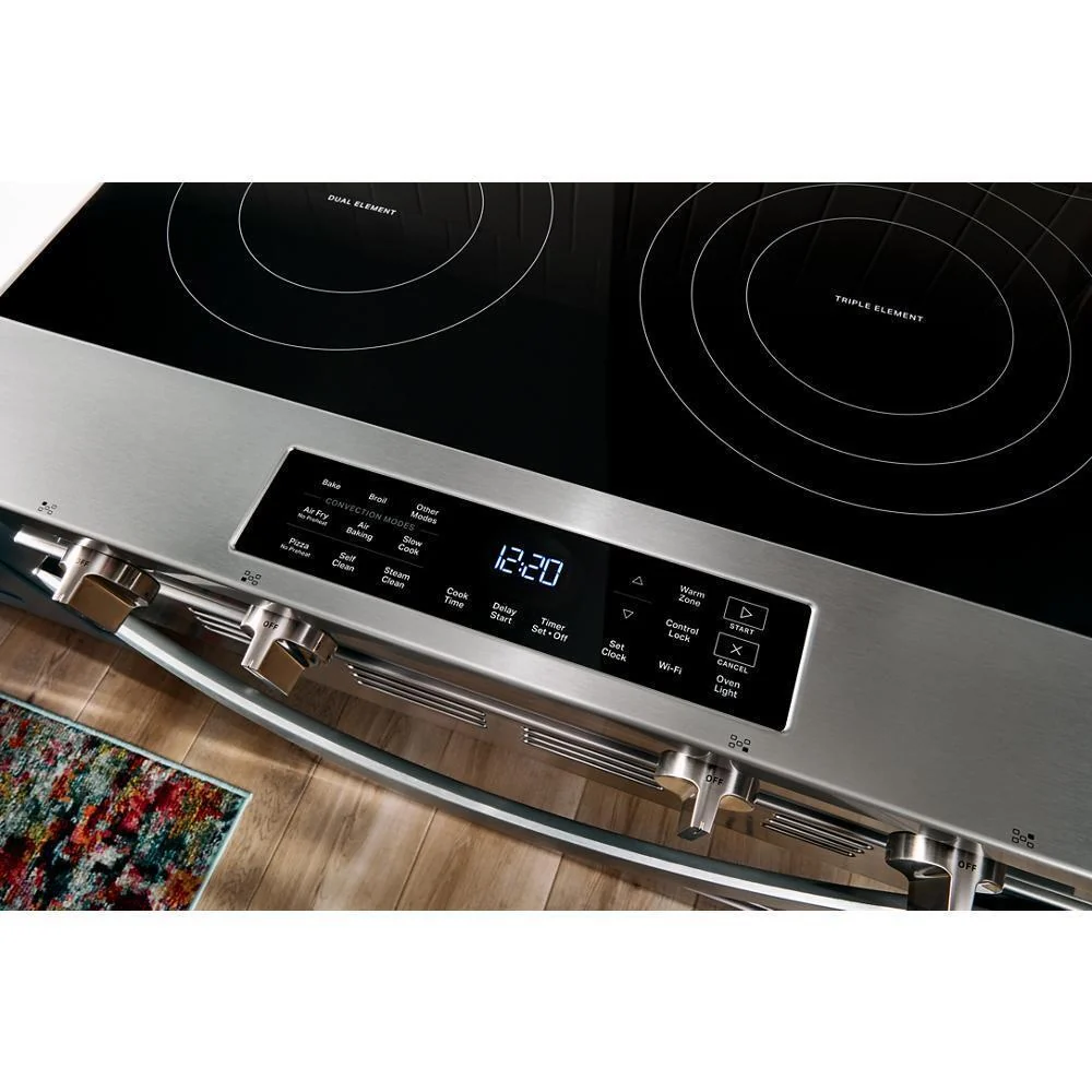 Whirlpool WSES5030SB 30-inch Electric Smart Range with Air Cooking Technology - Image 9