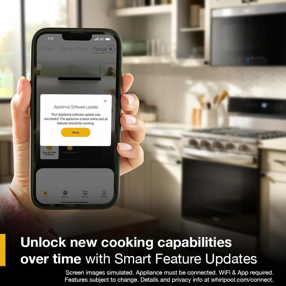 Whirlpool WSGS5030SZ 30-inch Gas Smart Range with Air Cooking Technology - Image 20