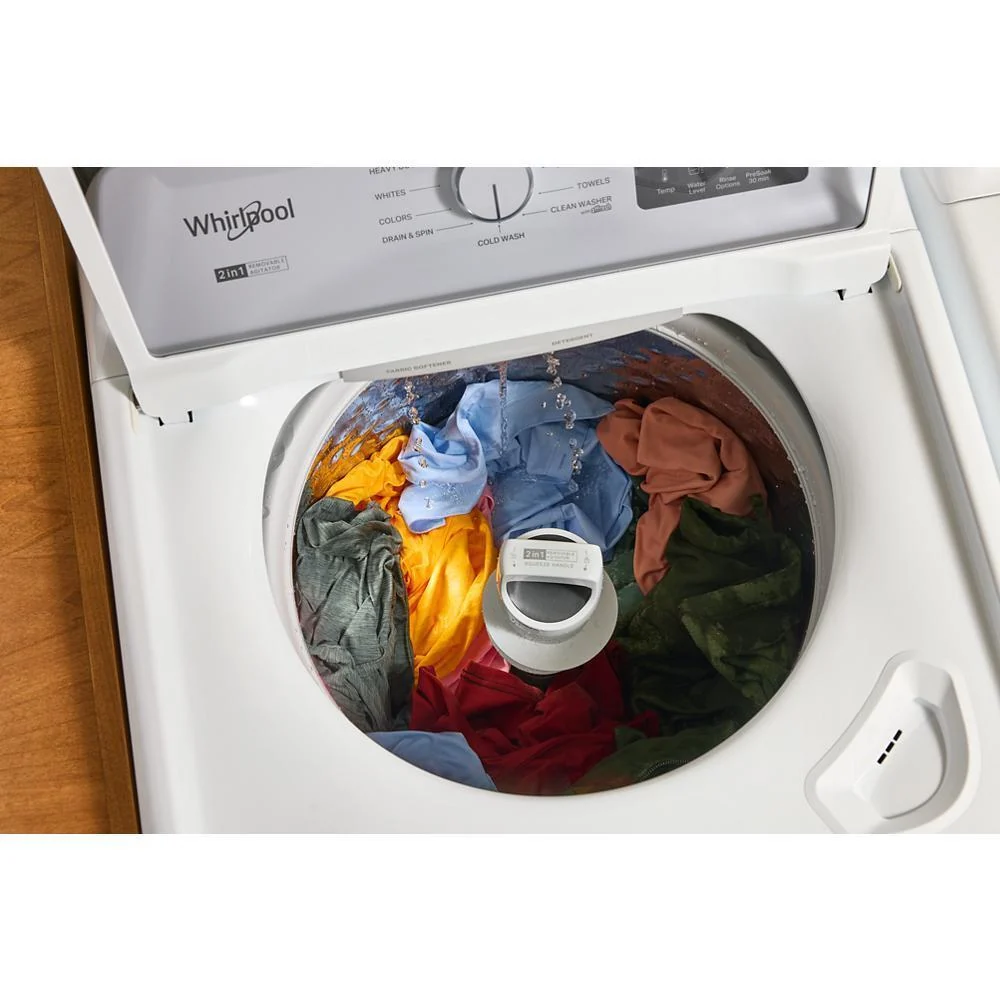 Whirlpool WTW4307SW 4.2-4.3 Cu. Ft. Whirlpool® Top Load Washer with 2-in-1 Removable Agitator and Soft Close Glass Lid - Image 6