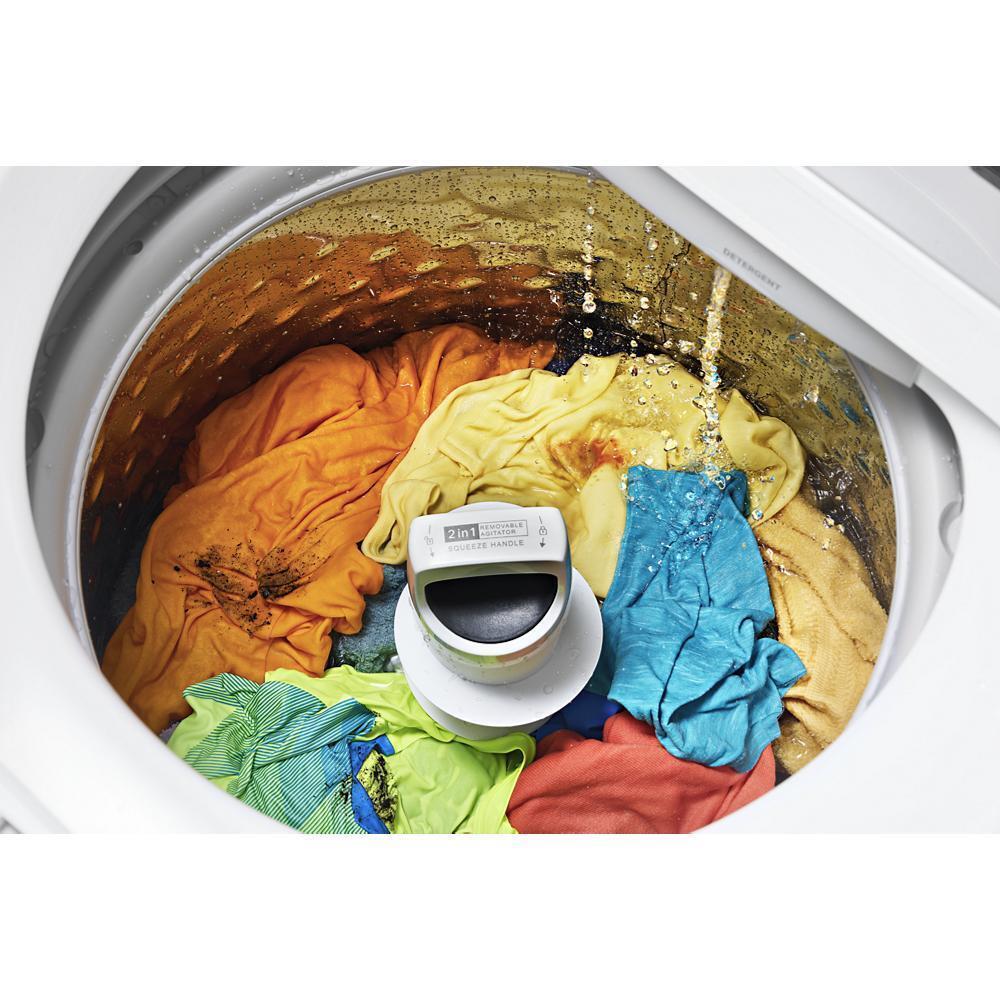 Whirlpool WTW4307SW 4.2-4.3 Cu. Ft. Whirlpool® Top Load Washer with 2-in-1 Removable Agitator and Soft Close Glass Lid - Image 7