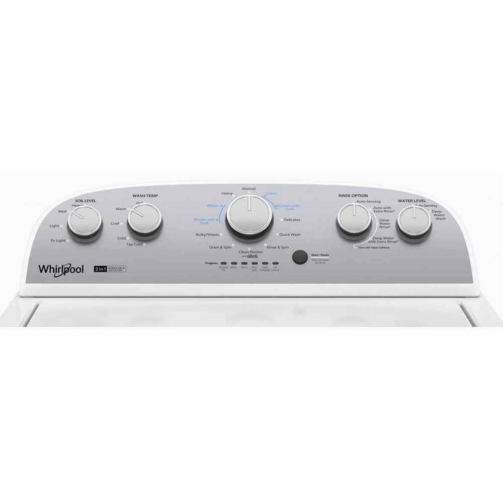 Whirlpool WTW4957PW 3.8-3.9 Cu. Ft. Whirlpool® Top Load Washer with Removable Agitator - Image 4