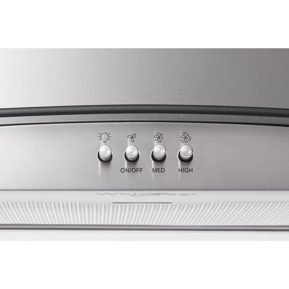 Whirlpool WVI51UC0LS 30" Curved Glass Island Mount Range Hood - Image 7