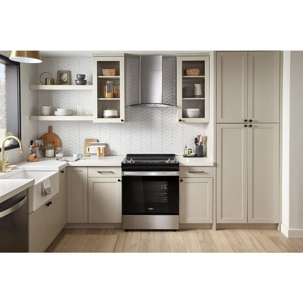 Whirlpool WVW51UC0LS 30" Curved Glass Wall Mount Range Hood - Image 10