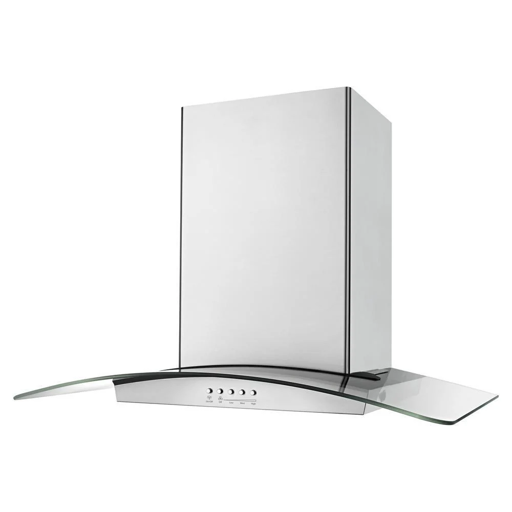 Whirlpool WVW75UC0DS 30" Modern Glass Wall Mount Range Hood - Image 3