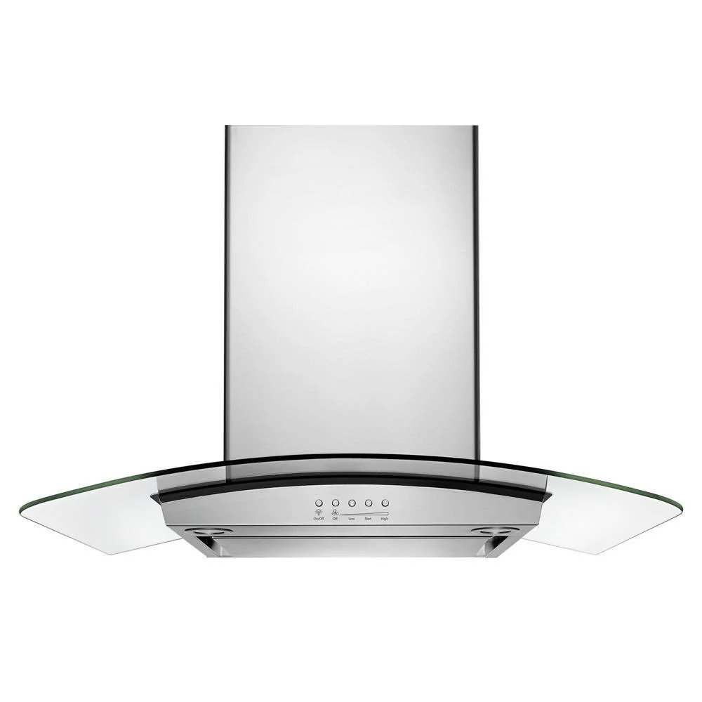Whirlpool WVW75UC0DS 30" Modern Glass Wall Mount Range Hood - Image 5