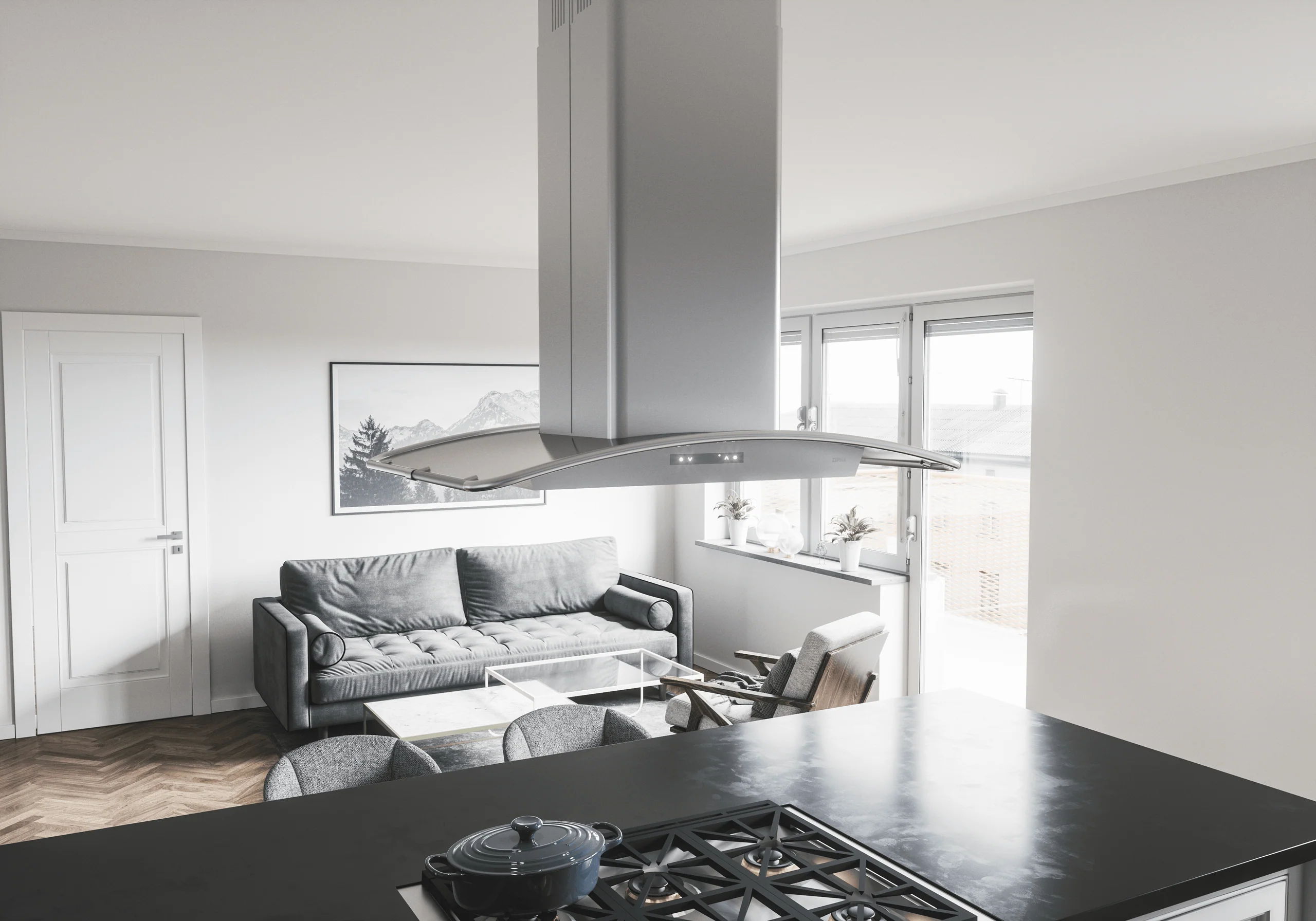 Zephyr ZMLE42CS Milano Connect Island, 42in, SS, LED, ACT - Image 5