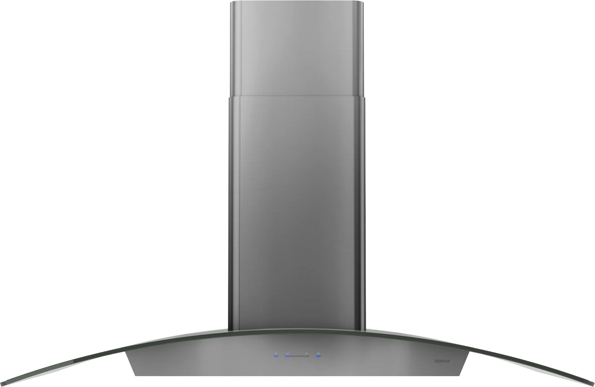 Zephyr ZREM90BBSGG Ravenna Island, 90cm, Black SS+Gray Glass, LED