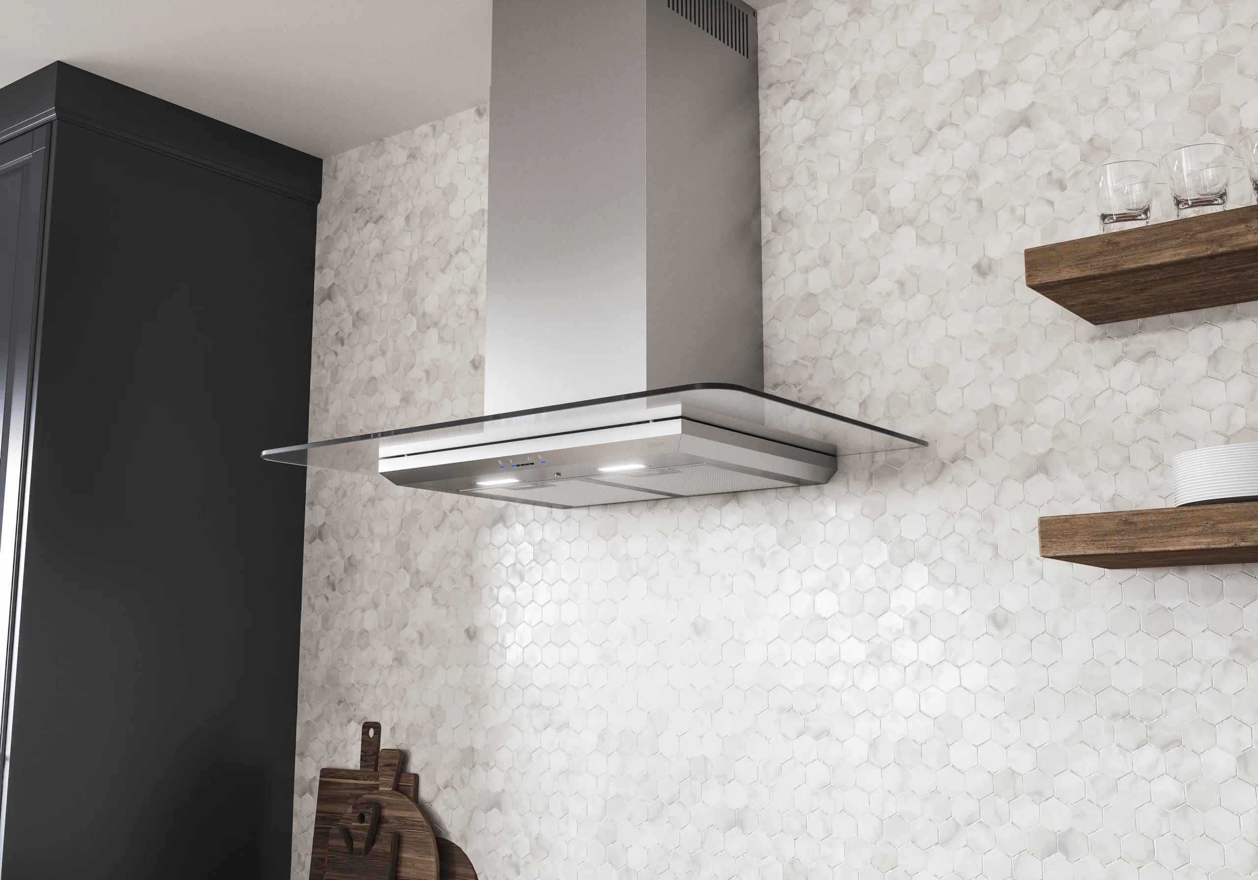 Zephyr ZVOE30BG Verona, Wall, 30in, SS+Glass, LED, ACT - Image 7